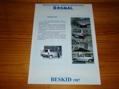 PROSPEKT BOSMAL BESKID 1987 BROCHURE