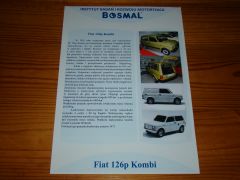 BOSMAL FIAT 126 KOMBI BROCHURE