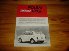 POLSKI FIAT 126P 1974 brochure