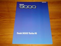 SAAB 9000 TURBO 16 1984 brochure