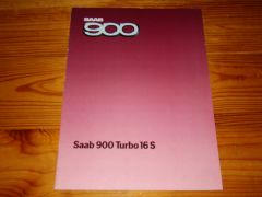 SAAB 900 TURBO 16S 1984 brochure