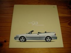 SAAB 93 CONVERTIBLE  2000 brochure