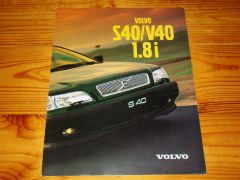 VOLVO S40/V40 1.8i 1998 brochure