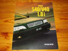 VOLVO S40/V40 1.8i 1998 brochure