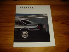 CHEVROLET BERETTA 1988 brochure