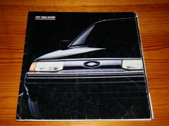 FORD ESCORT 1991 brochure