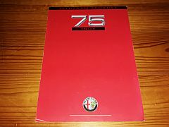 ALFA ROMEO 75 INDY 1991 brochure