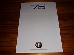 ALFA ROMEO 75 1990 brochure