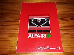 ALFA ROMEO 33 QUADRIFOGLIO 1984 brochure