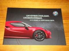 ALFA ROMEO 4C COUPE ROSSO FORTE 2016 brochure