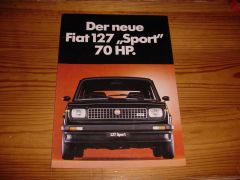 FIAT 127 SPORT 70HP 1979 brochure