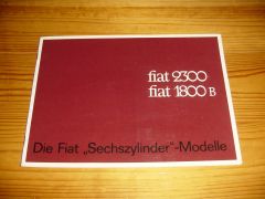 FIAT 2300/1800B 1962 brochure