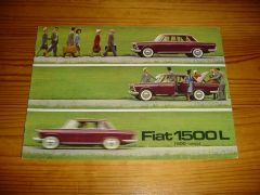 FIAT 1500L (1500 LUNGA) 1963 brochure