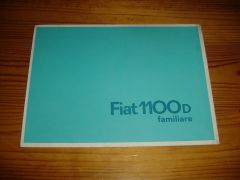 FIAT 1100D 1964 FAMILIARE 1964 brochure