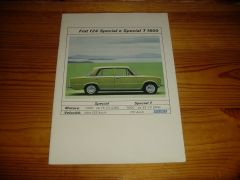 FIAT 124 SPECIAL & 124 SPECIAL T 1973 brochure