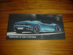 Prospekt LAMBORGHINI HURACAN LP 610-4 SPYDER 2015 LAMBORGHINI HURACAN LP 610-4 SPYDER 2015 brochure