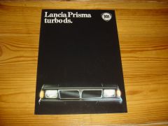 LANCIA PRISMA TURBO DS 1985 brochure