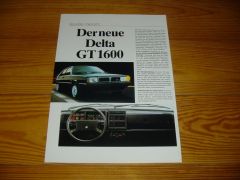 LANCIA DELTA GT 1600 1983 brochure