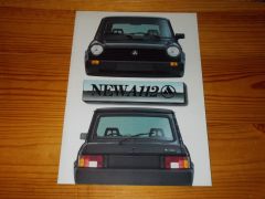 Prospekt AUTOBIANCHI A112 AUTOBIANCHI A112 brochure